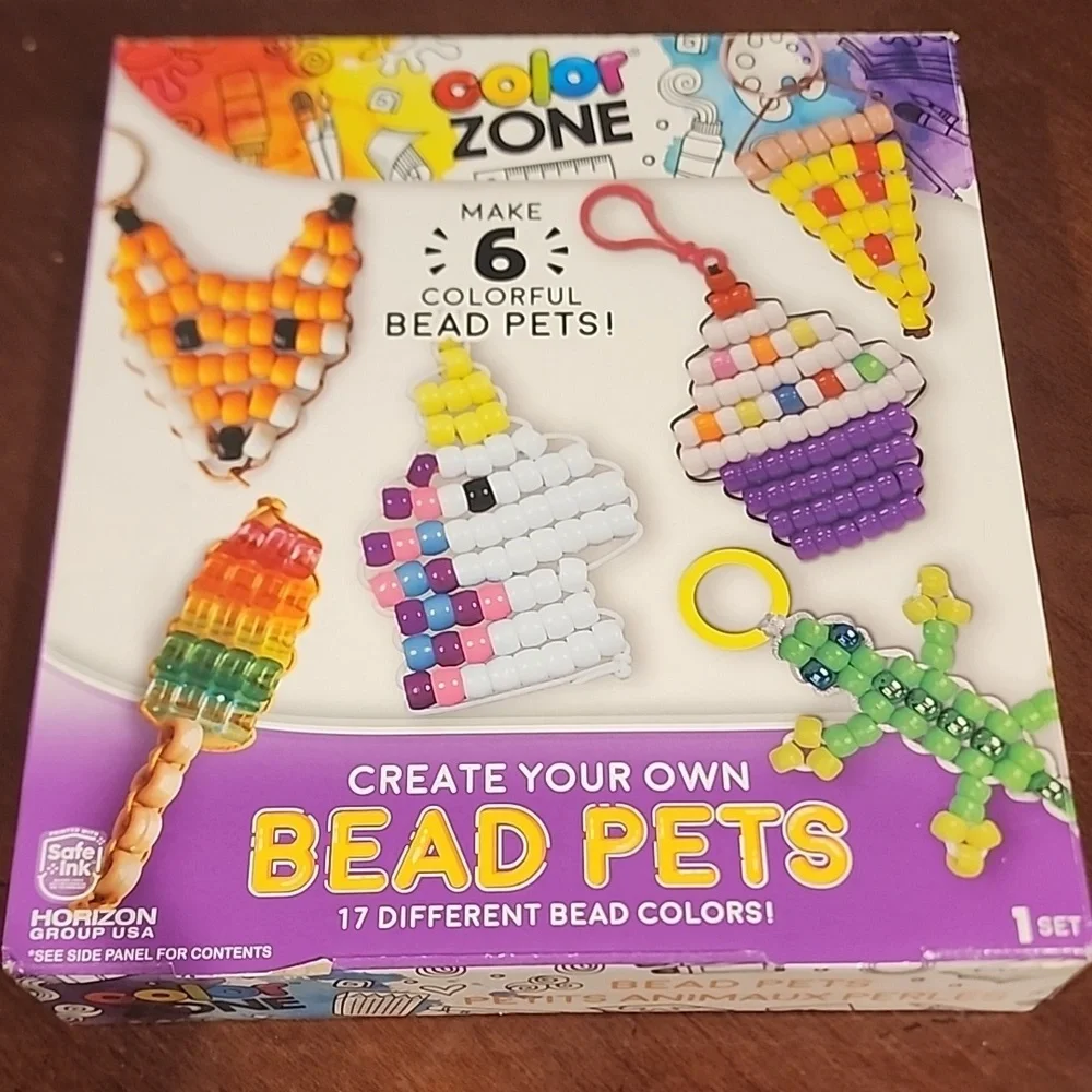 color zone Beaded Animal Craft Kit - Multicolor